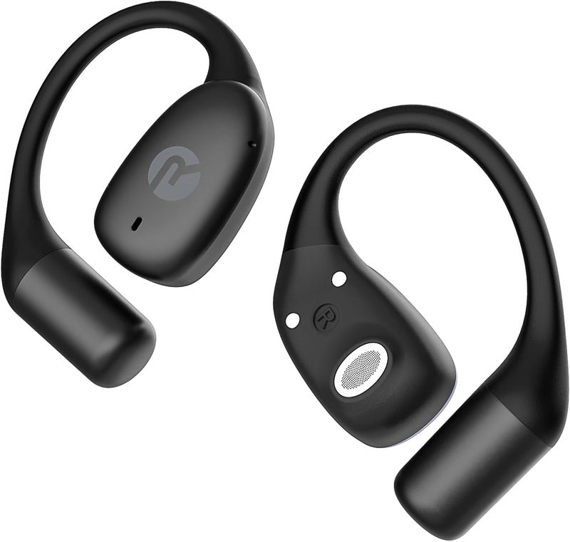 Raycon Essential Open Earbuds – True Wireless Open Ear Bluetooth 6.0 Headphones, Ultra-Lightweight, Comfort Hook Design, IPX4 Water Resistant, 36 Hours of Battery Life (Black) - Image 1